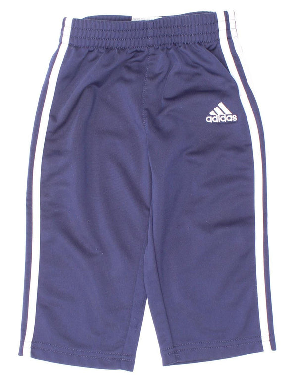 Παντελόνι αθλητικής φόρμας Adidas Baby Boys 9-12 μηνών Navy Blue Polyester