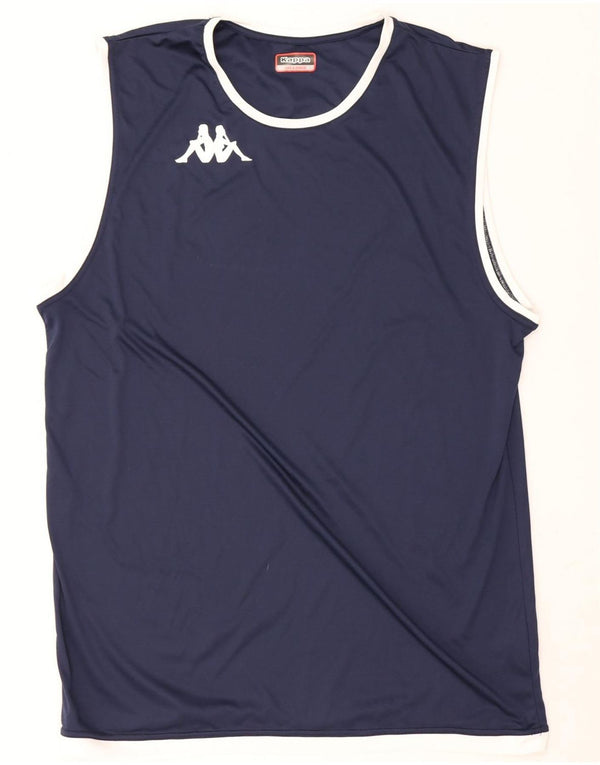 Ανδρικό γιλέκο Kappa Top 3XL Navy Blue Polyester