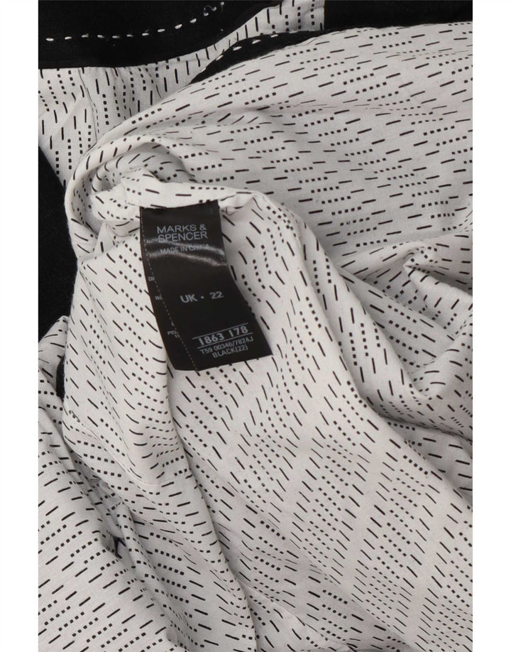 Marks & Spencer Γυναικείο Μπουφάν Blazer UK 22 3XL Γκρι λινό