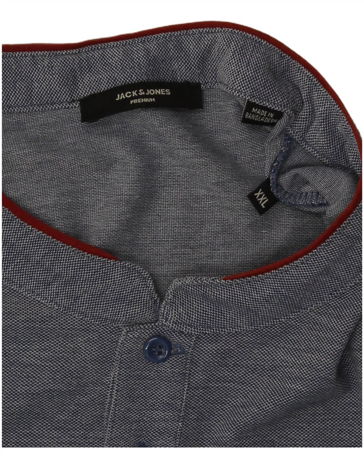 Jack & Jones Ανδρικό T-Shirt Top 2XL Navy Blue Flecked