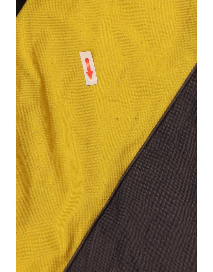 Dainese Mens Moto Racer Biker Jacket UK 38 Medium Yellow Colorblock Nylon