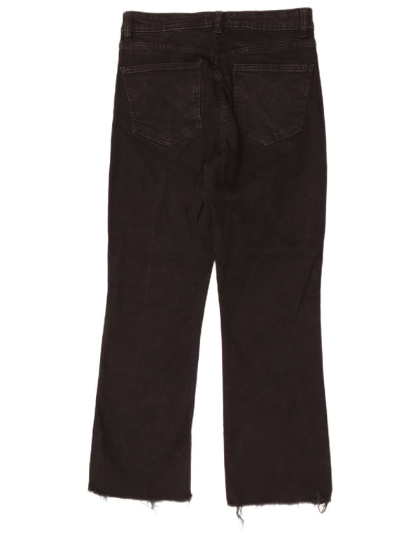 Zara Γυναικείο ίσιο τζιν EU 40 Medium W30 L26 Μαύρο βαμβακερό