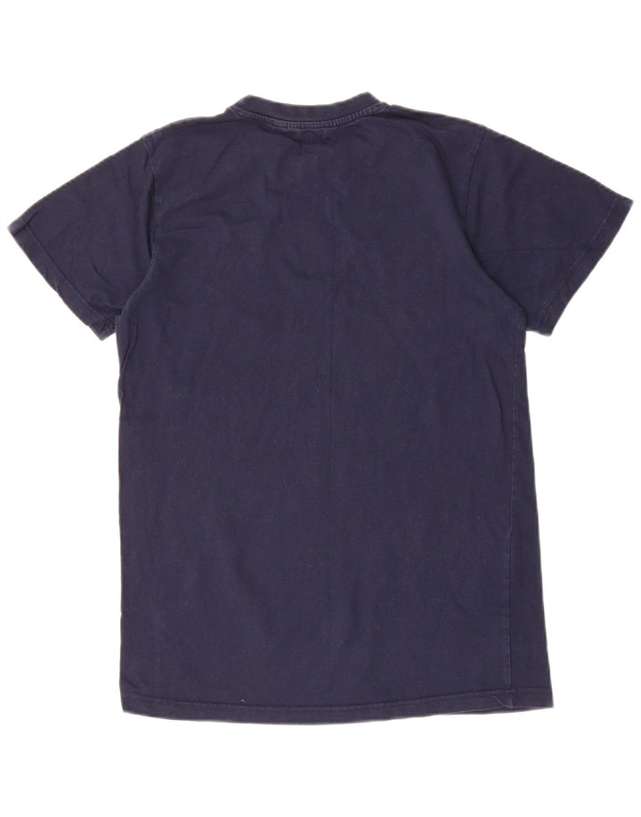 KANGAROO POO Mens Graphic T-Shirt Top Small Navy Blue Cotton