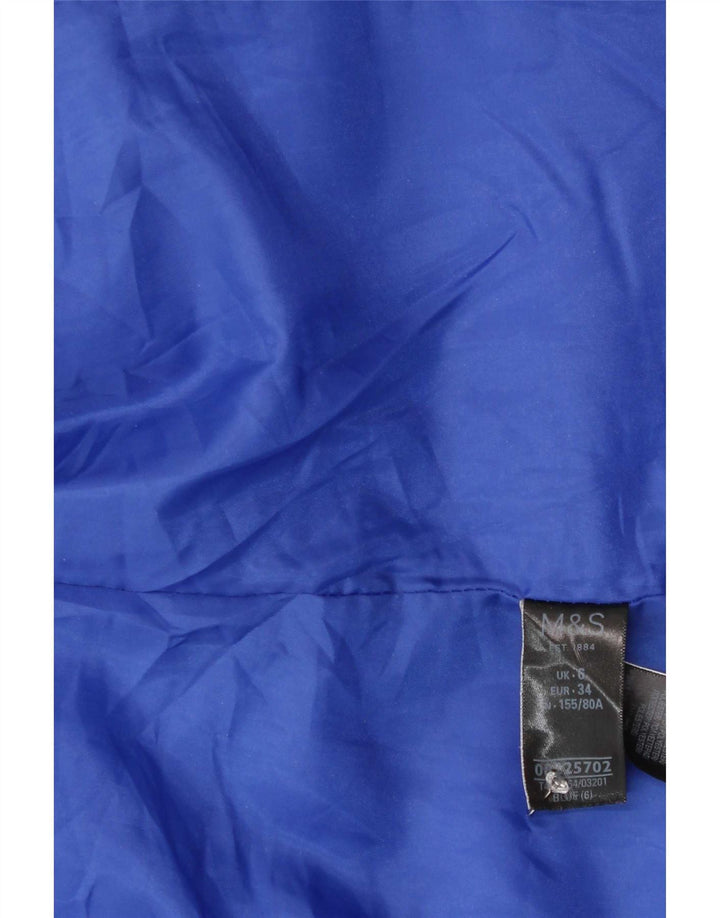 Marks & Spencer Γυναικείο μπουφάν με επένδυση UK 6 XS Blue Polyester