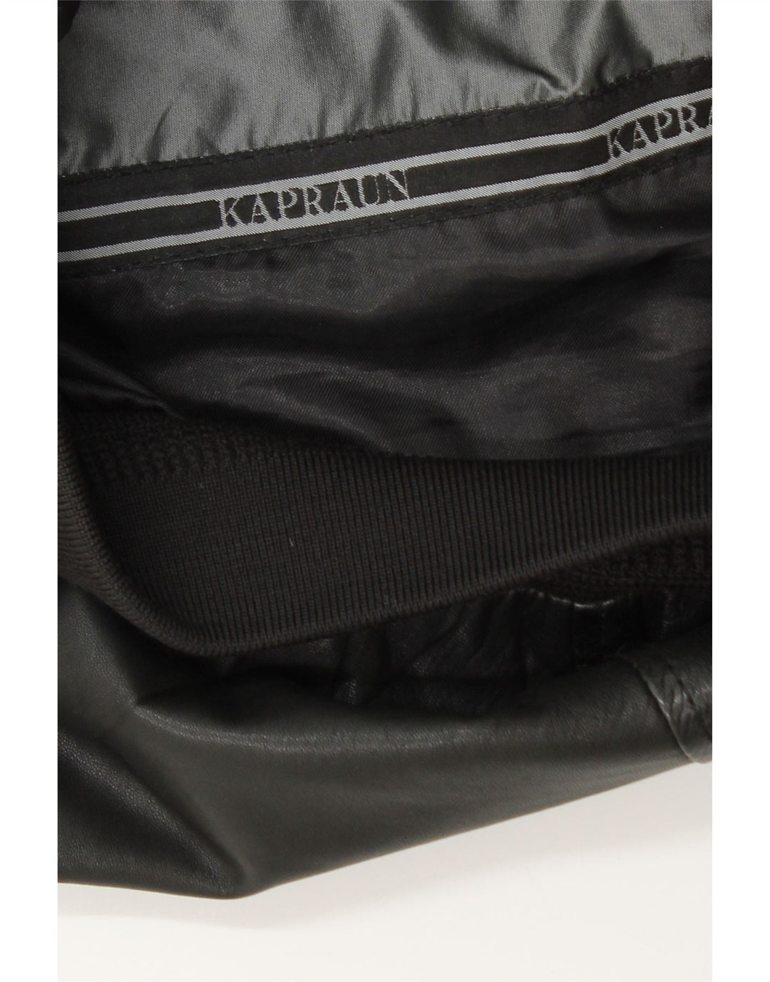 KAPRAUN Ανδρικό Δερμάτινο Μπουφάν UK 40 Large Μαύρο