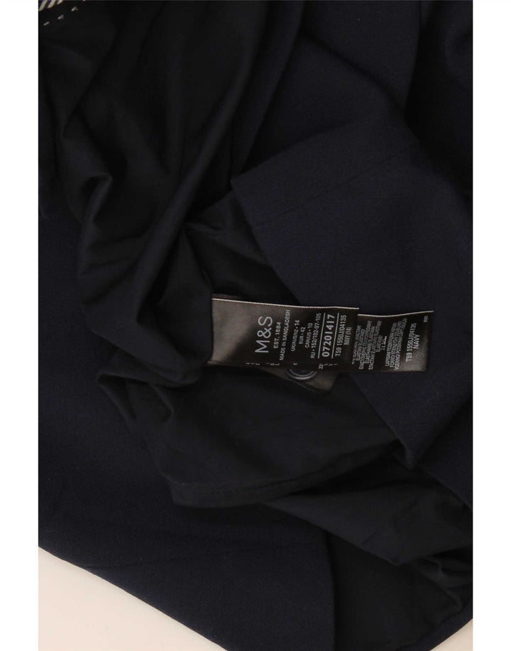 Marks & Spencer Γυναικείο σακάκι 2 κουμπιών UK 14 Large Navy Blue