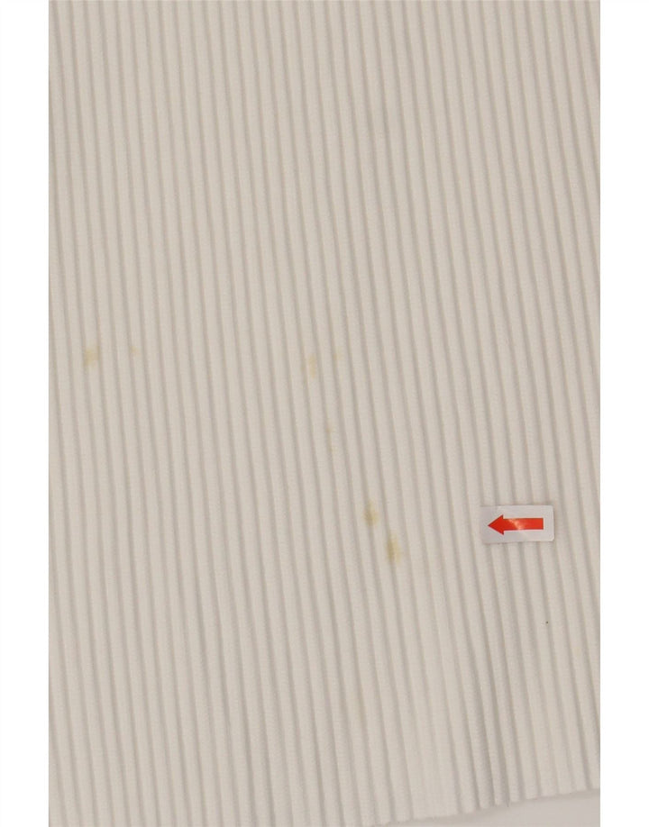 ZARA Mens Short Sleeve Shirt Medium White Polyester Vintage Zara and Second-Hand Zara from Messina Hembry 