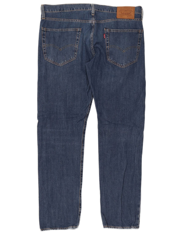 Levi's Mens 502 Tapered Jeans W34 L32 Blue Cotton