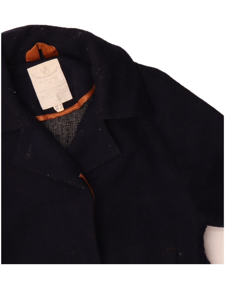 White Stuff Γυναικείο υπερμεγέθη μπουφάν UK 10 Small Navy Blue Wool