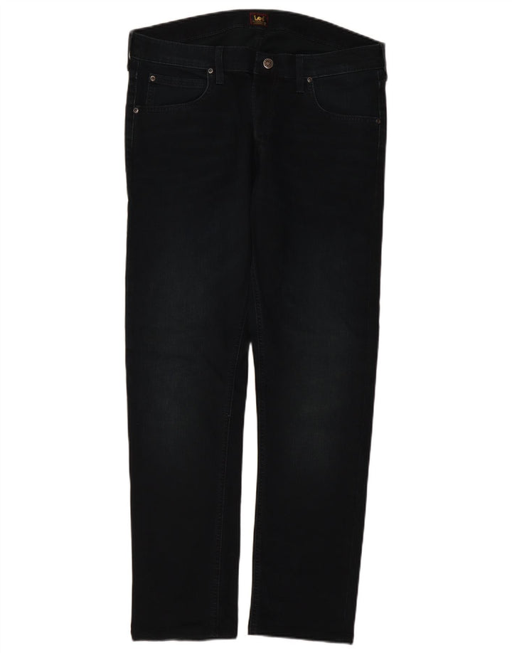 Lee Womens Straight Jeans W36 L29 Navy Blue