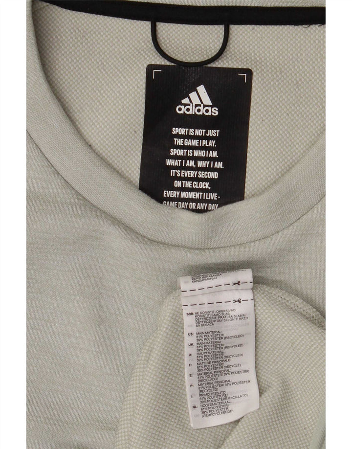 Ανδρικό φούτερ Adidas Graphic Regular Fit Jumper Μεσαίο πράσινο πολυεστέρας