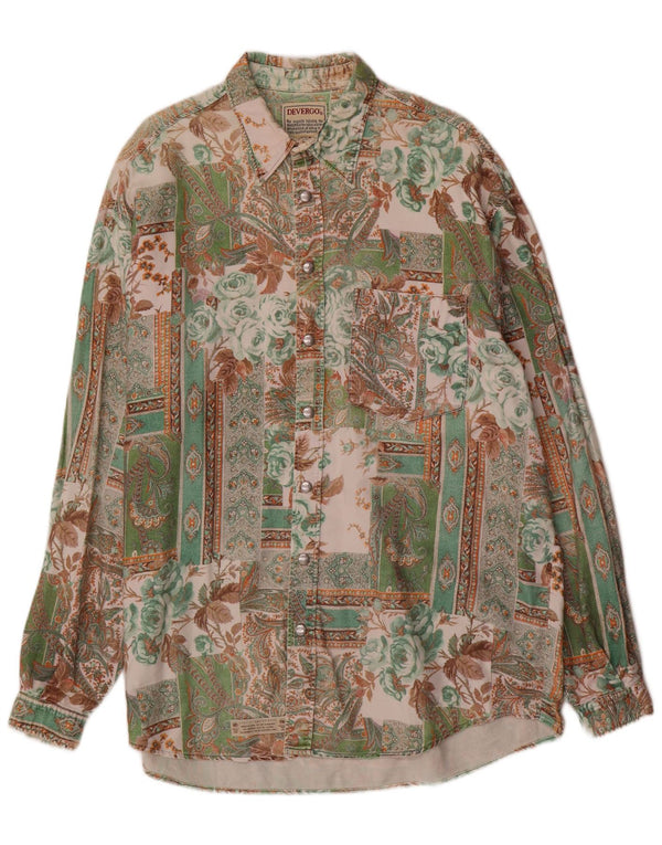 Ανδρικό πουκάμισο DEVERGO XL Πολύχρωμο Βαμβακερό Patchwork