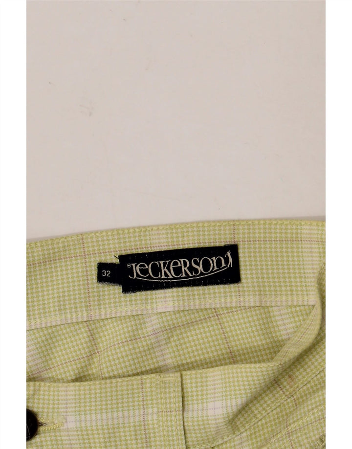 Ανδρικό σορτς Jeckerson casual W32 μεσαίο πράσινο Check