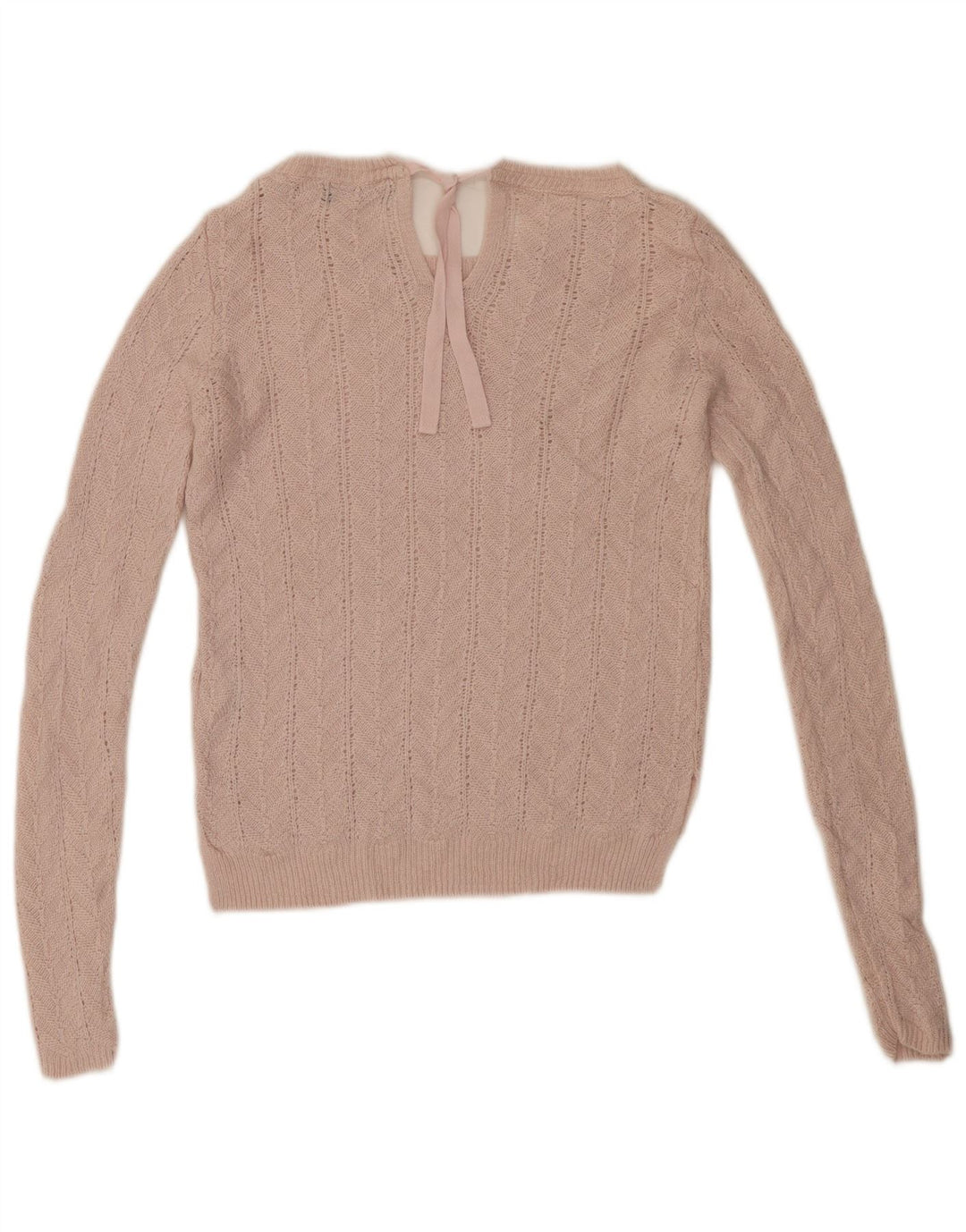 MARKS & SPENCER Γυναικείο Crop Boat Neck Jumper UK 8 Small Pink