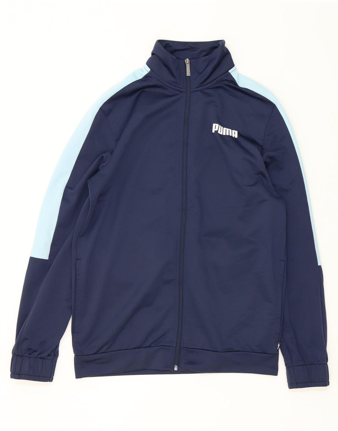 Ανδρική αθλητική φόρμα Puma Μπουφάν Μικρό μπλε Navy Colourblock Πολυεστέρας
