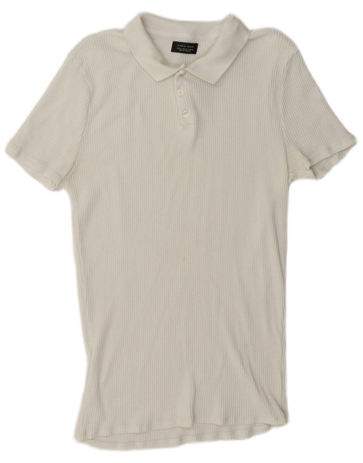 Zara Ανδρικό πουκάμισο Polo XL Λευκό