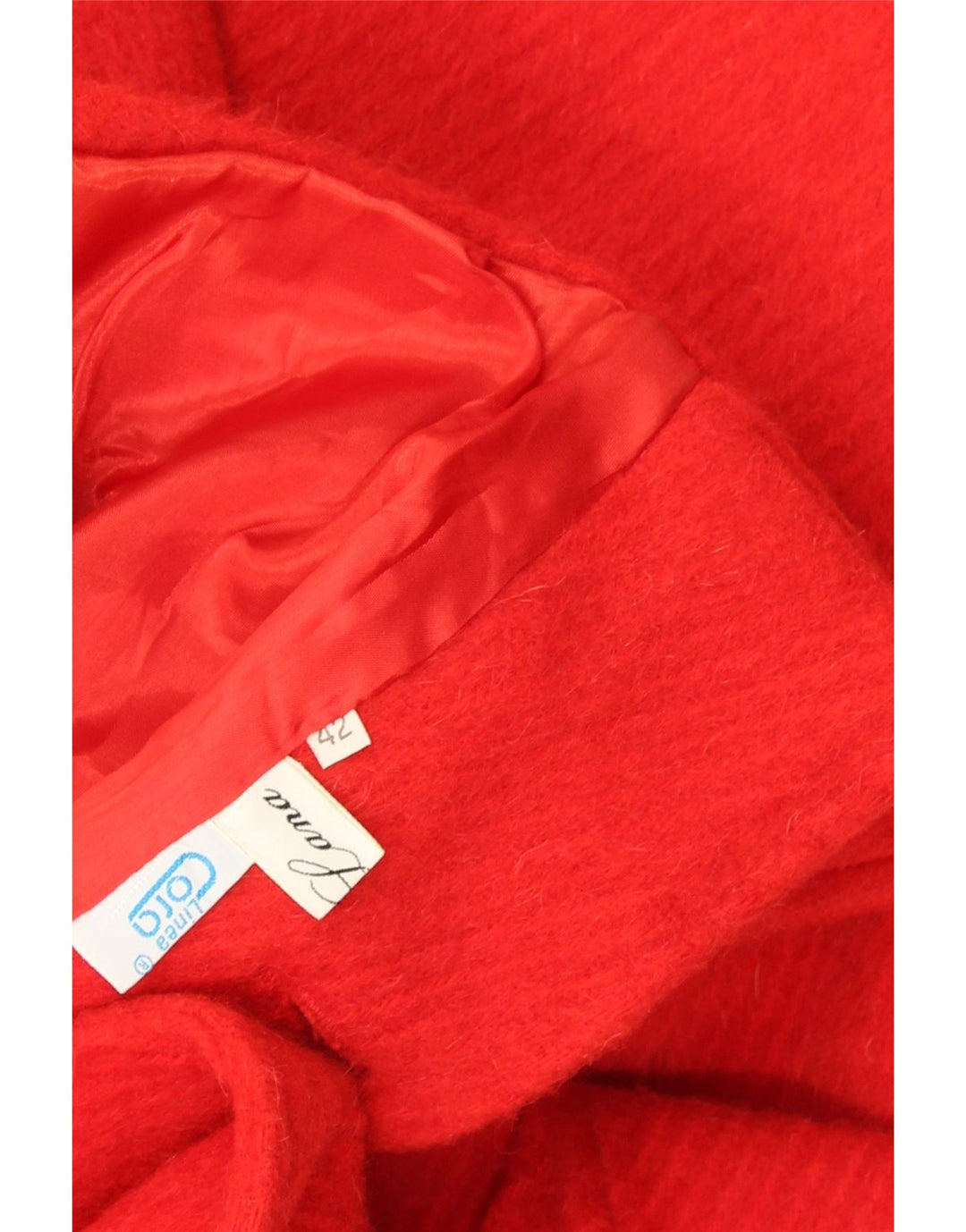 Vintage Γυναικείο Μπουφάν Blazer με 2 Κουμπιά IT 42 Μεσαίο κόκκινο μαλλί