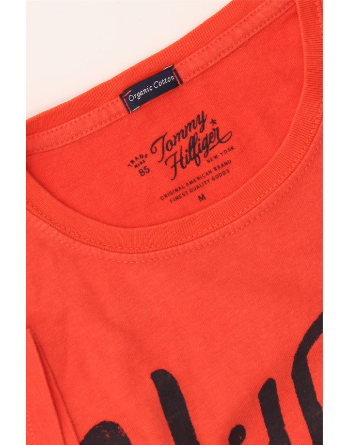 Ανδρικό γραφικό T-Shirt Tommy Hilfiger Top Medium Orange