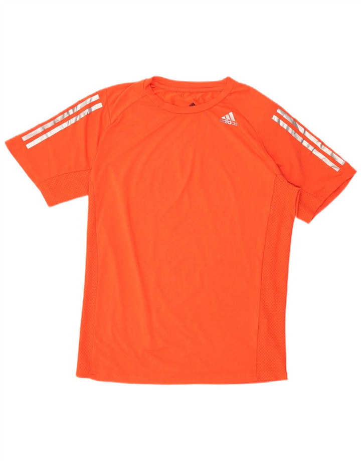 Ανδρικό γραφικό μπλουζάκι Adidas Climacool Top Small πορτοκαλί πολυεστέρας