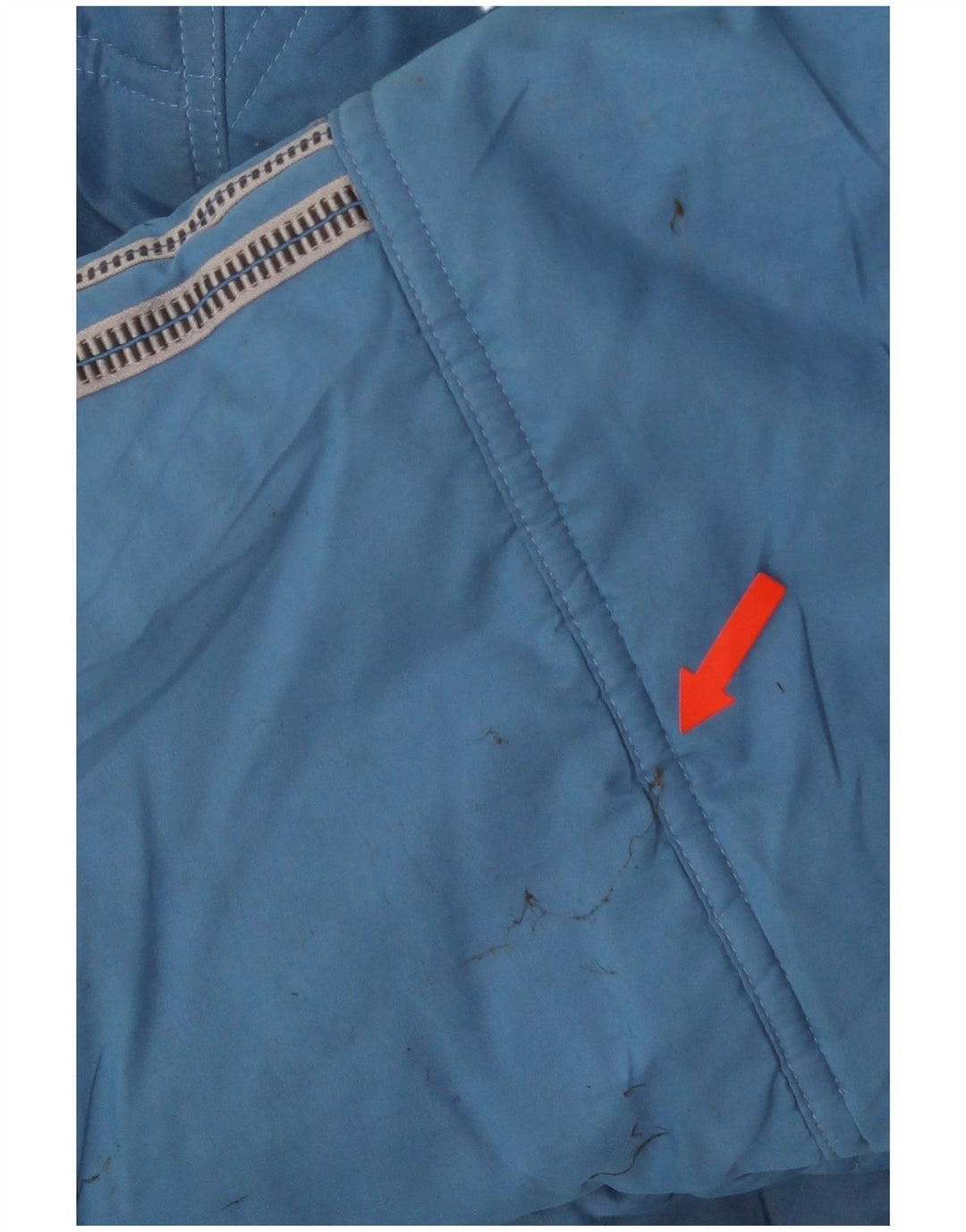 Ανδρικό μπουφάν Adidas με επένδυση UK 42 XL μπλε πολυεστέρας
