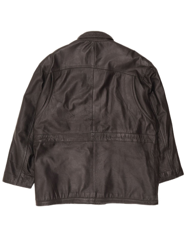 Ανδρικό Δερμάτινο Μπουφάν Pointers UK 40 Large Black Leather
