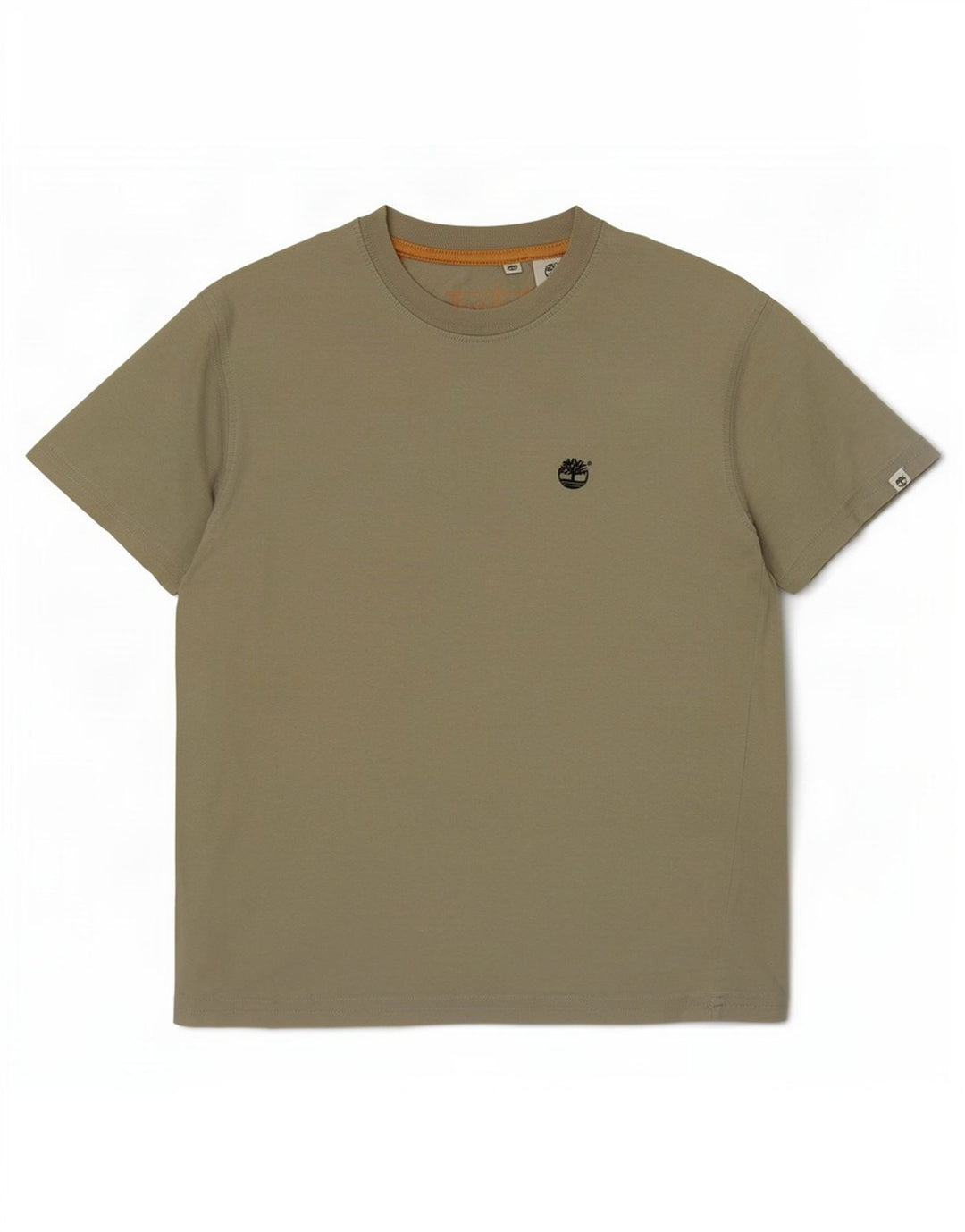 Ανδρικό γραφικό T-Shirt Timberland Top Μικρό Χακί Βαμβακερό