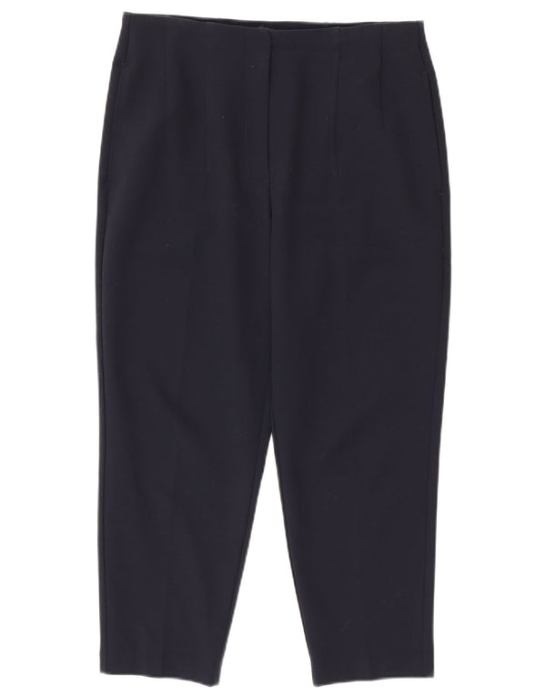 Marks & Spencer Γυναικείο Cropped Παντελόνι UK 12 Medium W32 L23 Navy Blue