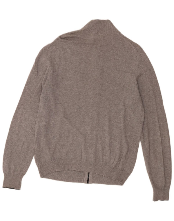 Gap Mens Cardigan Sweater Medium Grey Cotton
