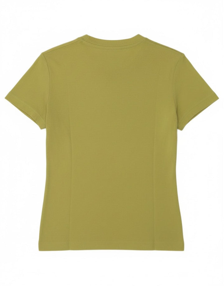 Gas Γυναικείο T-Shirt Top UK 12 Μεσαίο πράσινο βαμβακερό