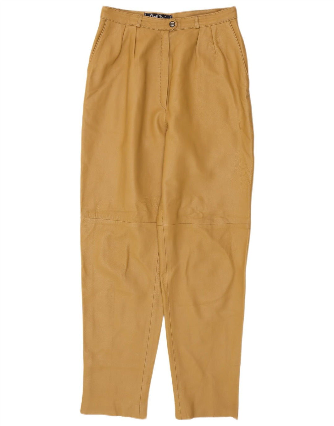 RAY MARJORY Γυναικείο δερμάτινο παντελόνι IT 42 Medium W28 L30 Khaki