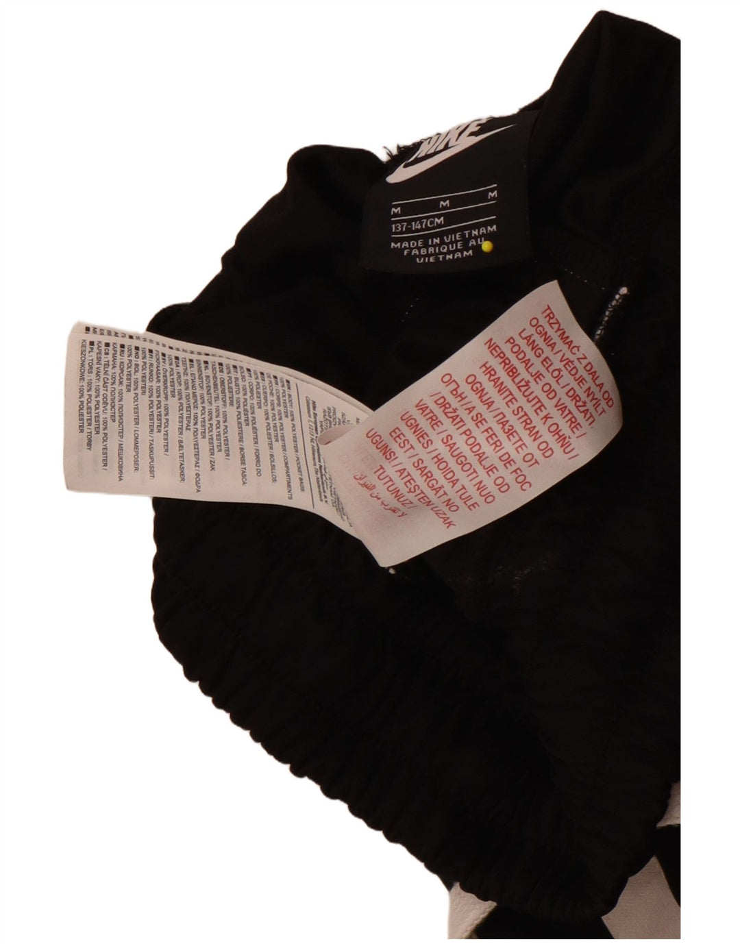 Nike Boys Tracksuit Trousers Joggers 10-11 Years Medium Black Colourblock