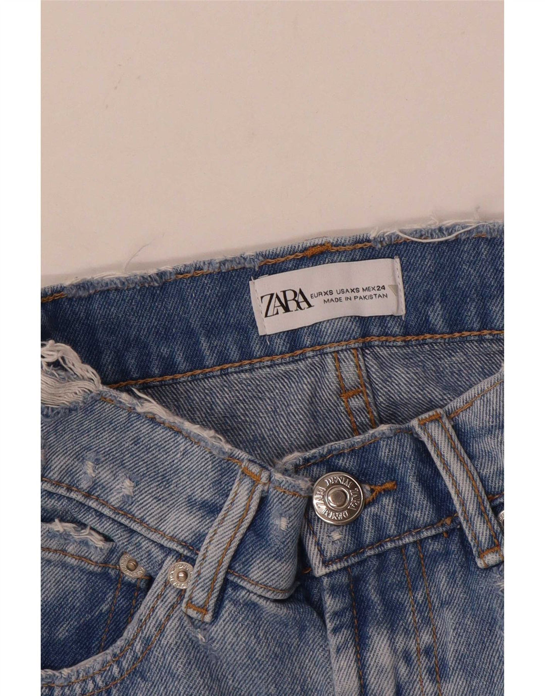 Zara Γυναικεία Μίνι Τζιν Φούστα XS W24 Μπλε