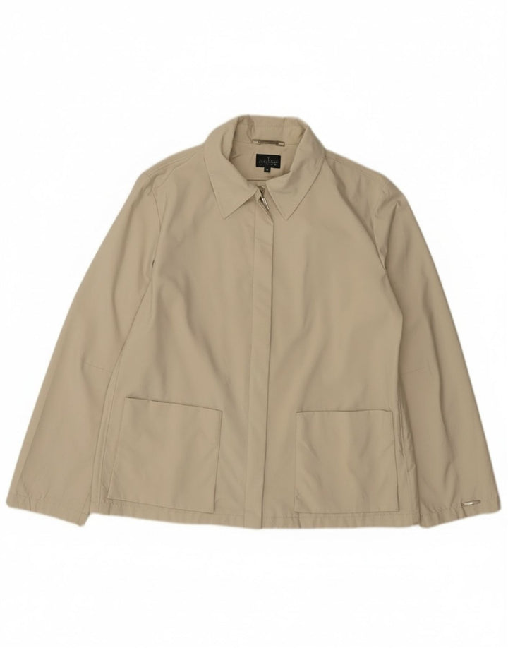 Trussardi Jeans Γυναικείο Bomber Jacket IT 46 Large Beige Βαμβακερό