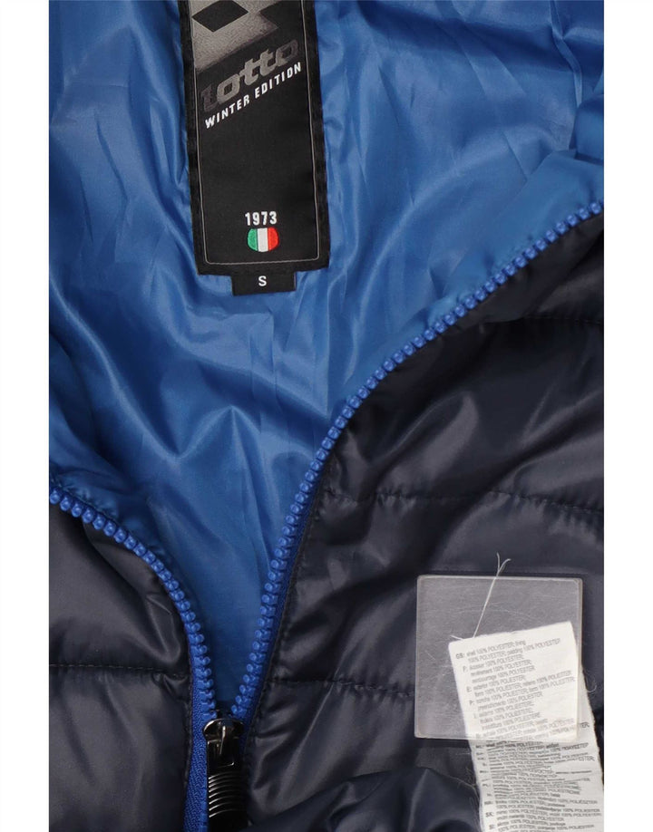 Lotto Ανδρικό μπουφάν με κουκούλα UK 36 Small Navy Blue Polyester