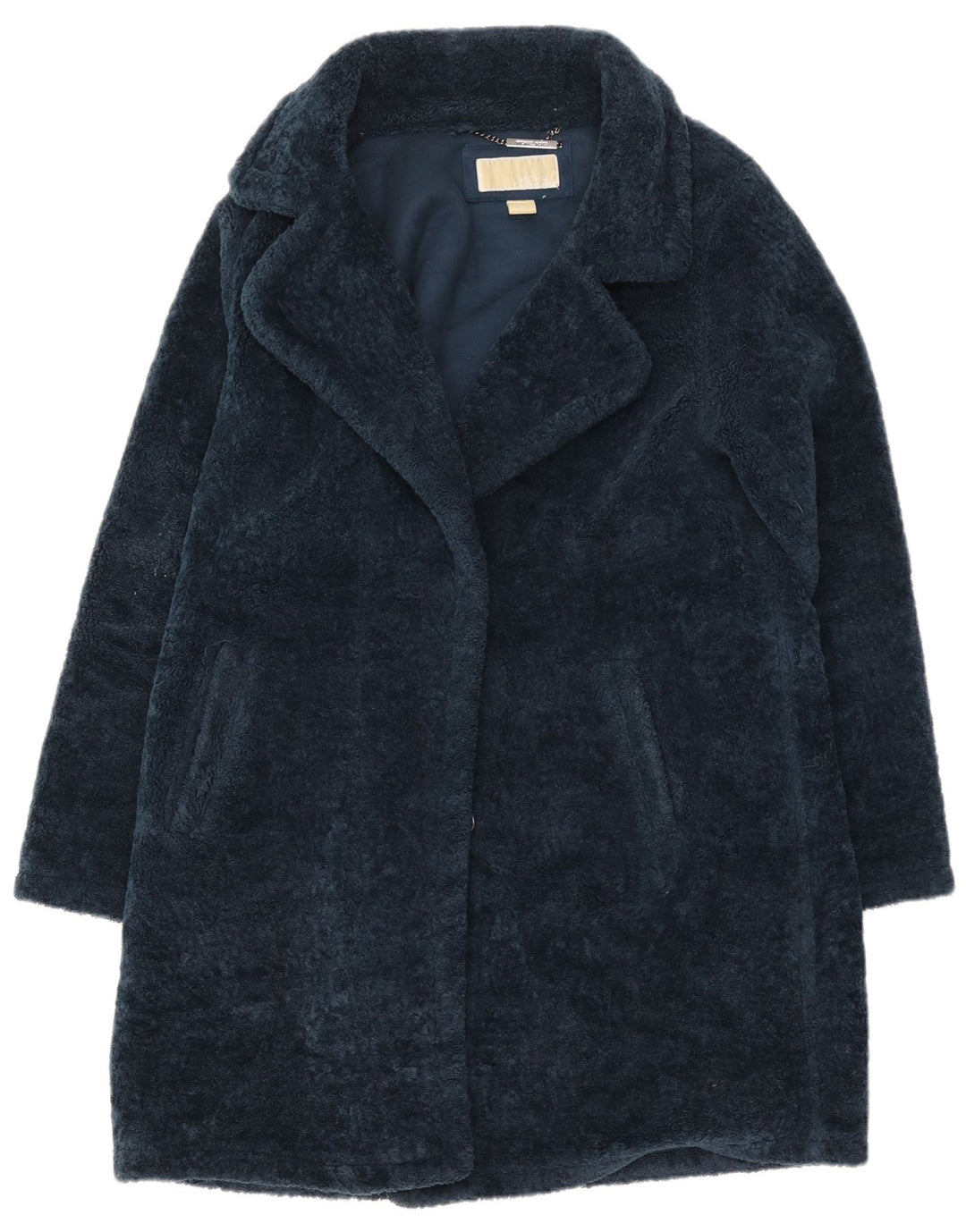 Michael Kors Γυναικείο Πανωφόρι από Faux Fur UK 14 Medium Navy Blue Polyester