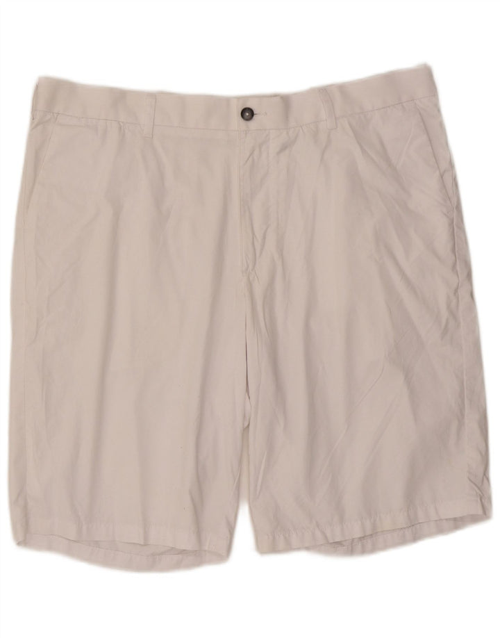 Ανδρικό σορτς Chino Marks & Spencer W40 XL Λευκό βαμβακερό