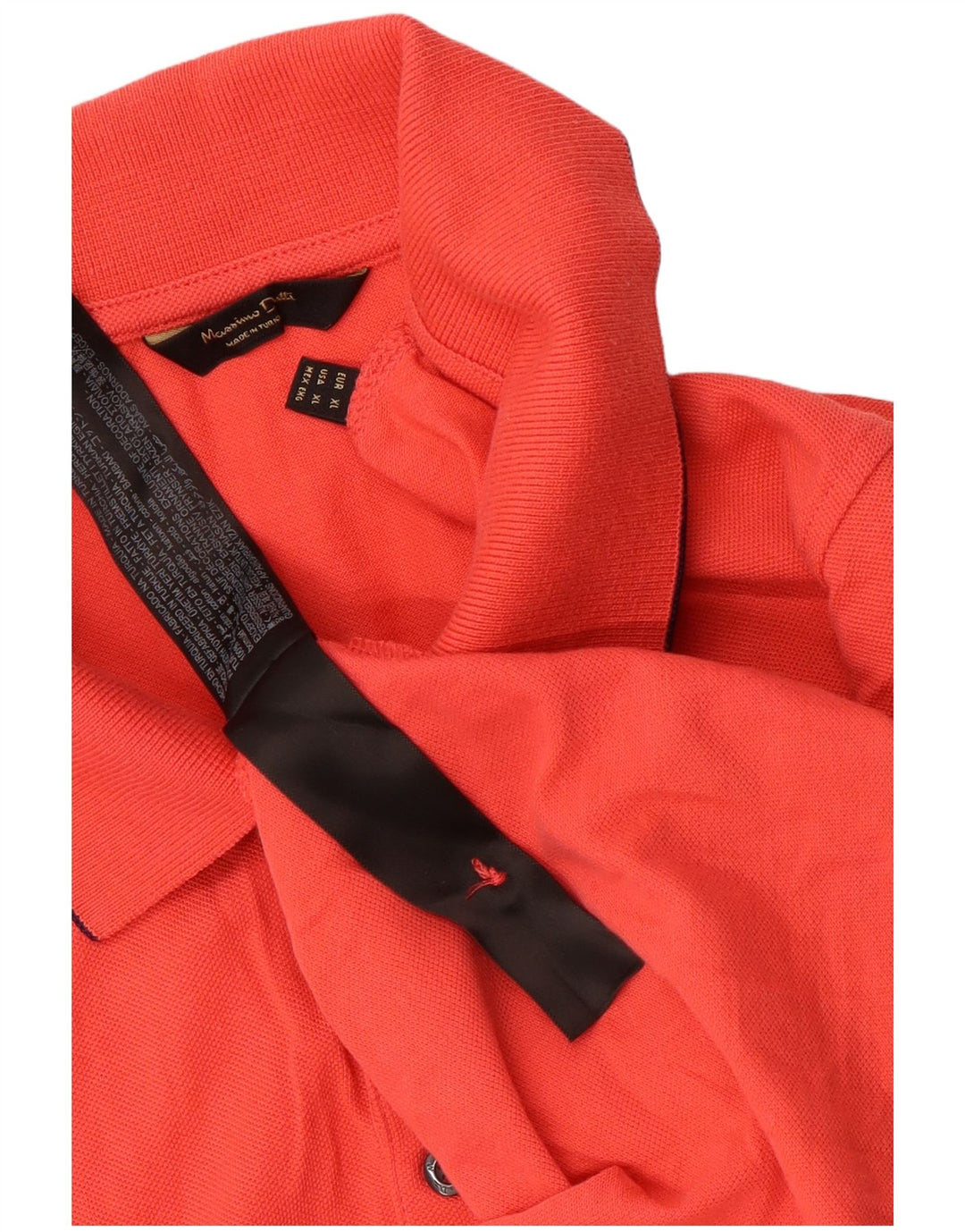 Ανδρικό πουκάμισο πόλο Massimo Dutti XL Κόκκινο βαμβακερό