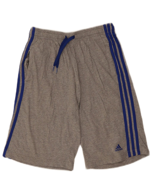 Adidas Boys Sport σορτς 15-16 ετών Γκρι βαμβακερό