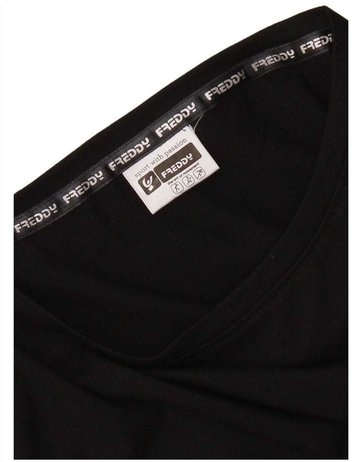 Freddy Γυναικείο T-Shirt Top UK 14 Medium Black