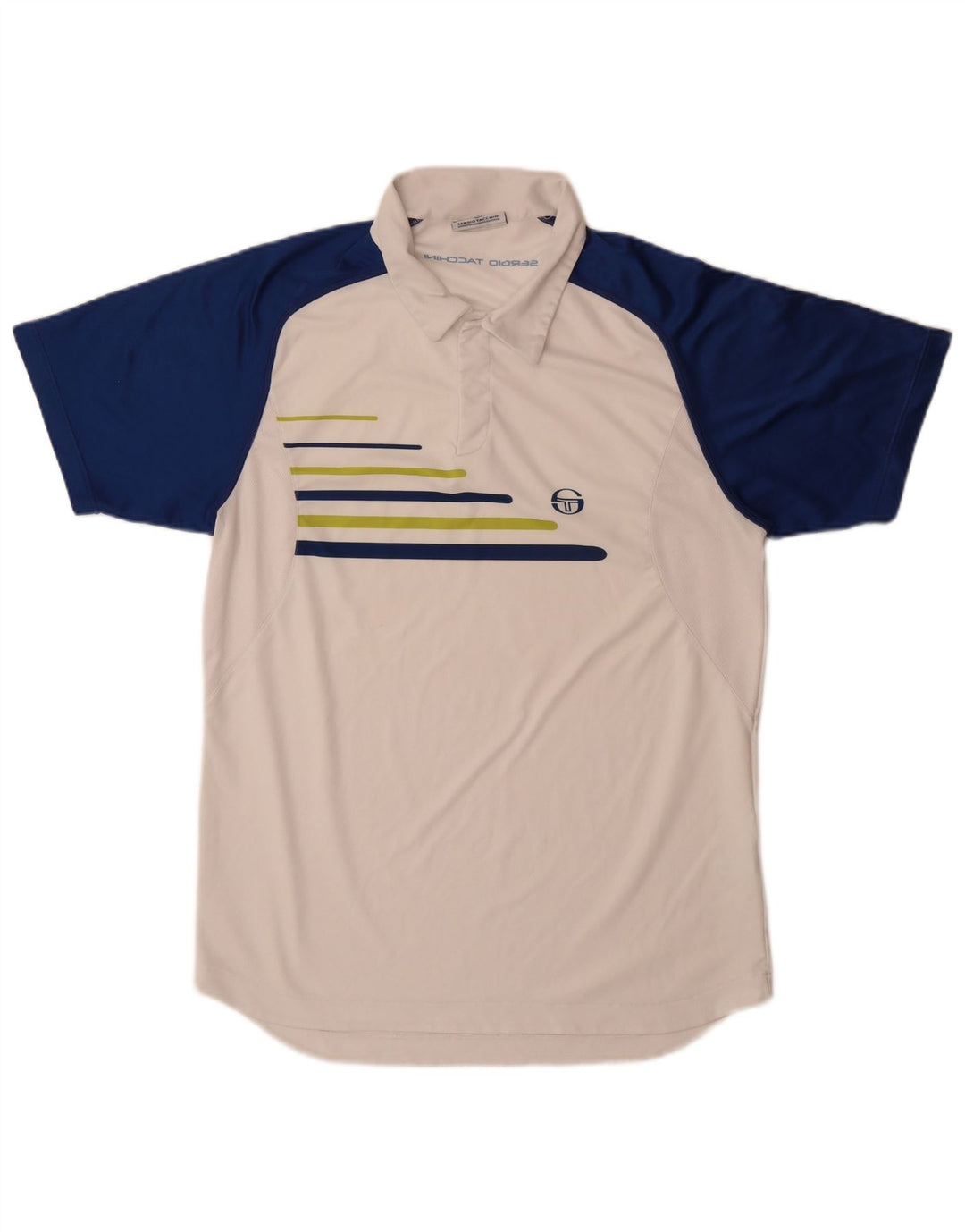 Sergio Tacchini Ανδρικό πουκάμισο πόλο με μεγάλο λευκό χρώμα πολυεστέρα