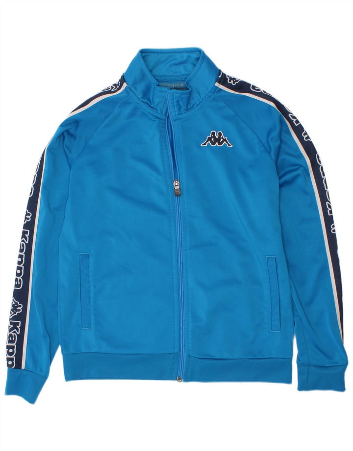 Kappa Boys Graphic αθλητική φόρμα Top Jacket 11-12 Years Blue Colourblock
