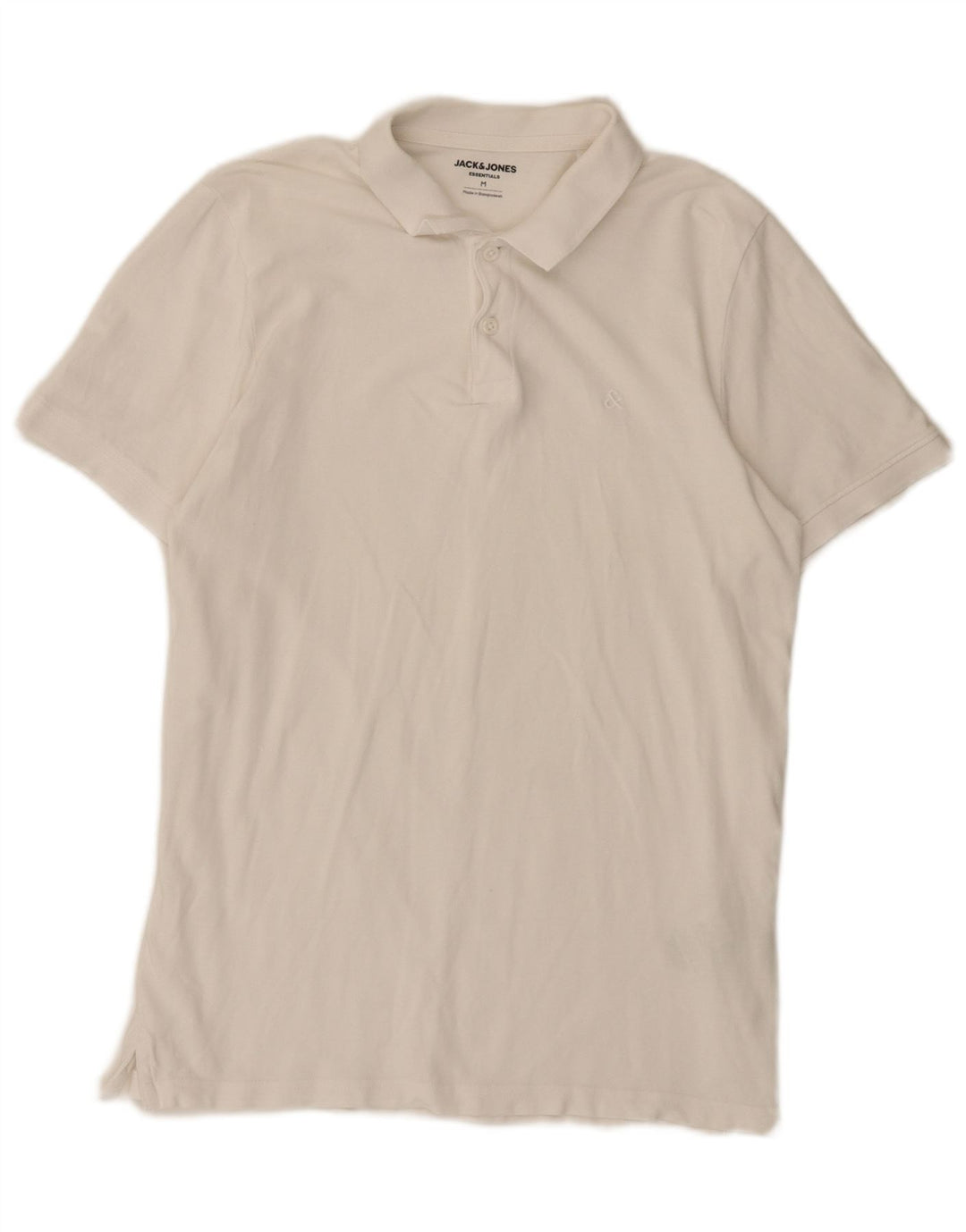 Jack & Jones Ανδρικό πουκάμισο πόλο με κανονική εφαρμογή, μεσαίο λευκό βαμβακερό