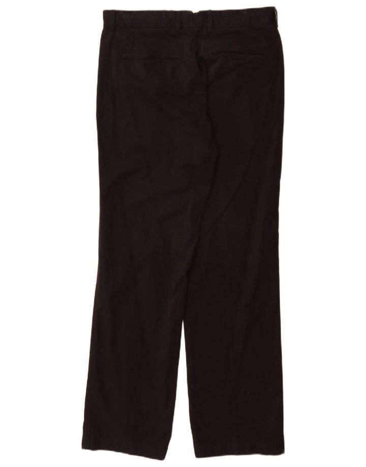 Marks & Spencer Ανδρικό Μπλε Harbour ίσιο παντελόνι W32 L31 Μαύρο