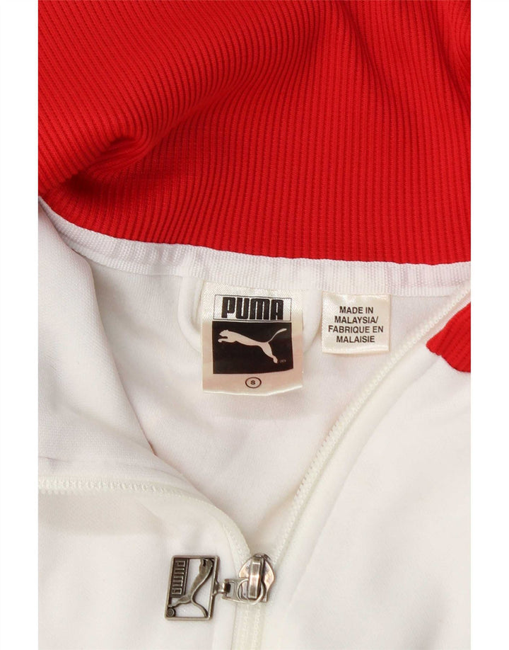 Γυναικεία αθλητική φόρμα Puma Top Jacket UK 10 Small White Colourblock