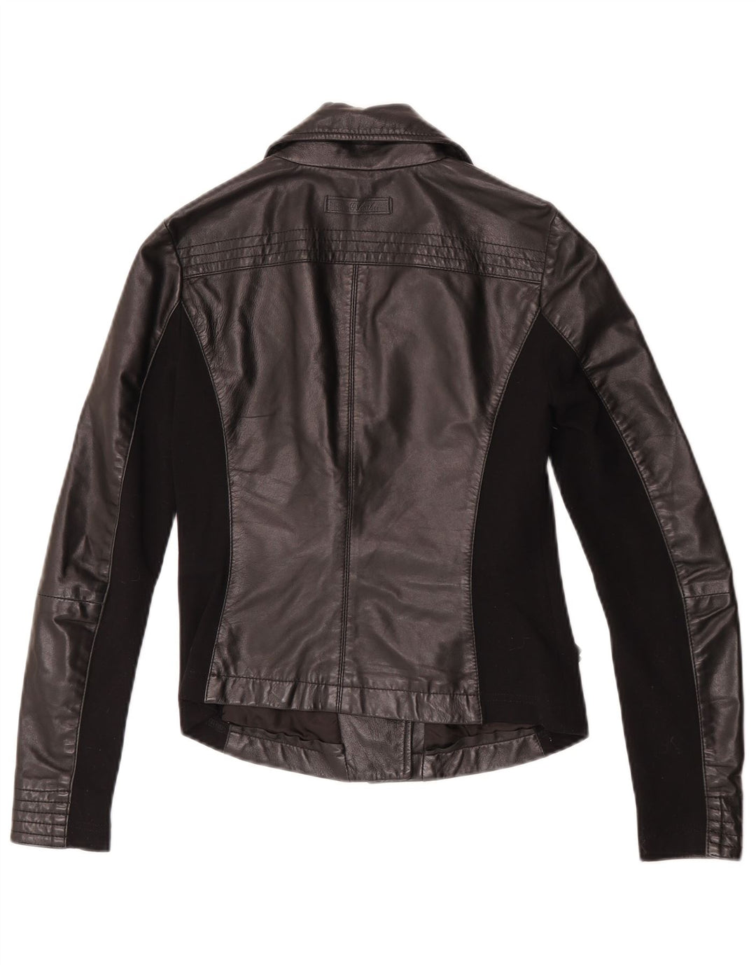 Toy G Γυναικείο Crop Leather Biker Jacket UK 8 Small Black Leather
