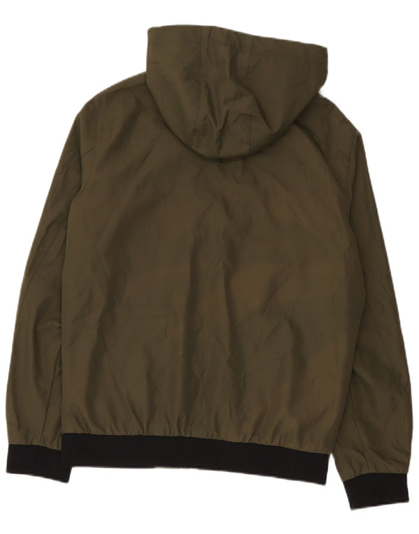 Jack & Jones Ανδρικό μπουφάν με κουκούλα αντιανεμικό UK 36 Small Khaki Polyester