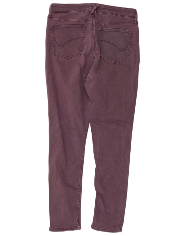 WHITE STUFF Γυναικεία Ψηλόμεση Skinny Jeans UK 14 Large W32 L28 Purple