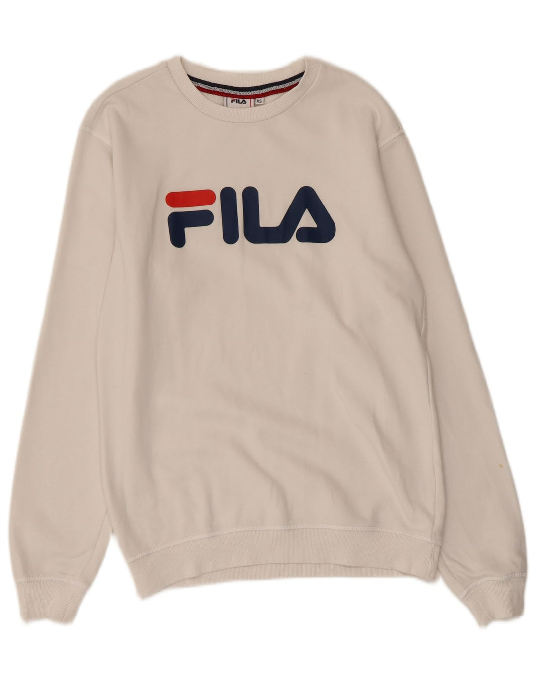 Ανδρικό γραφικό φούτερ FILA Jumper XS Λευκό βαμβακερό
