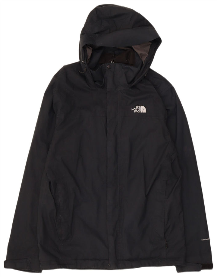 THE NORTH FACE Ανδρικό μπουφάν βροχής με κουκούλα UK 38 Medium Navy Blue Polyester