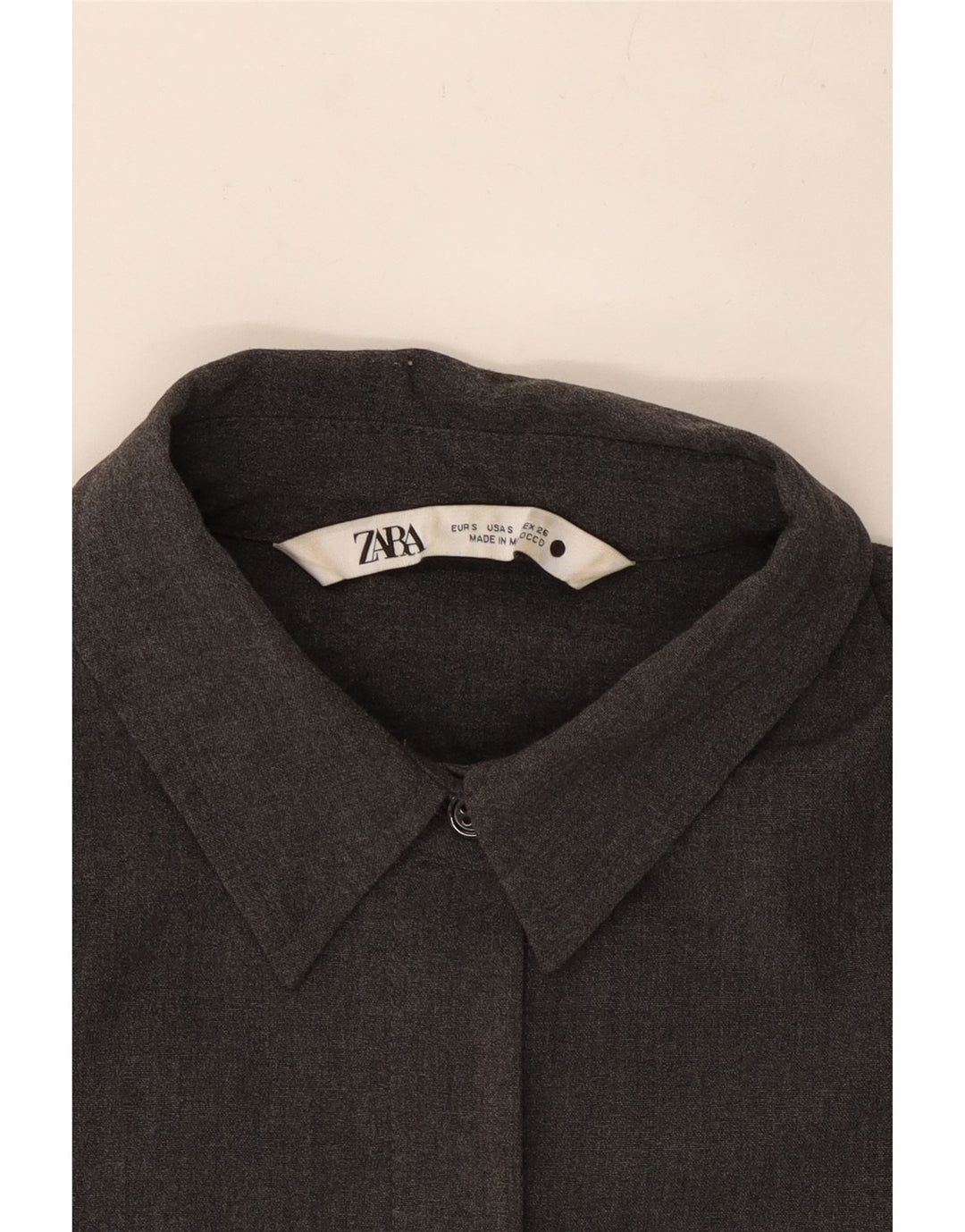 Zara Γυναικείο πουκάμισο Loose Fit UK 10 Small Grey